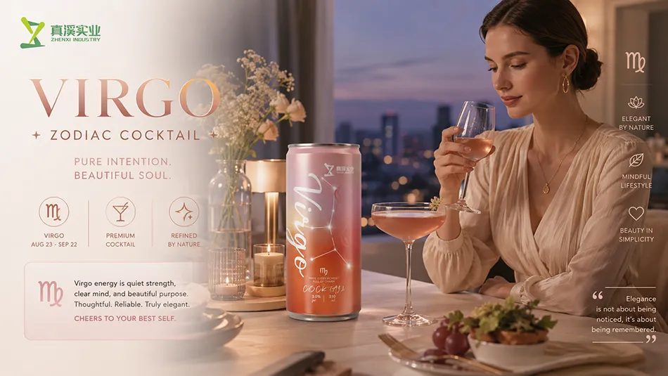 Virgo zodiac cocktail inspired by refined and sophisticated personality