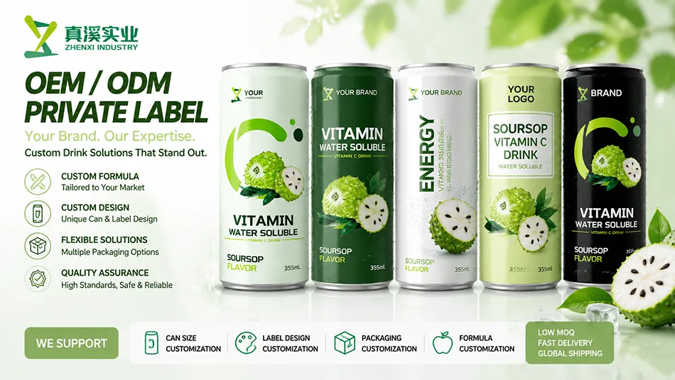 soursop vitamin C energy drink OEM private label manufacturer