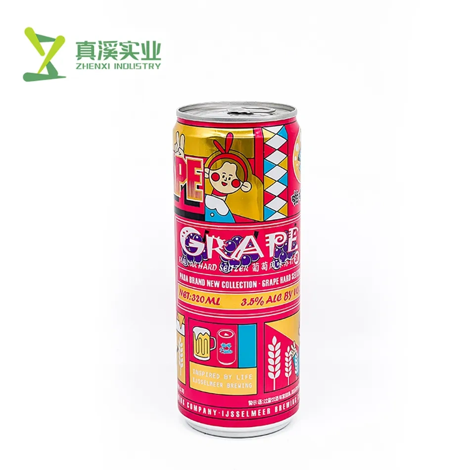 ZhenXi 330ml Grape Flavor Canned Low Alcohol Hard Seltzer Wholesale