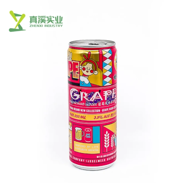 ZhenXi 330ml Grape Flavor Canned Low Alcohol Hard Seltzer Wholesale