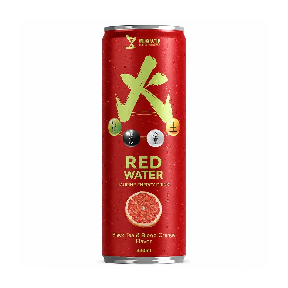 330ml Sleek Black Tea Blood Orange Energy Drink | OEM