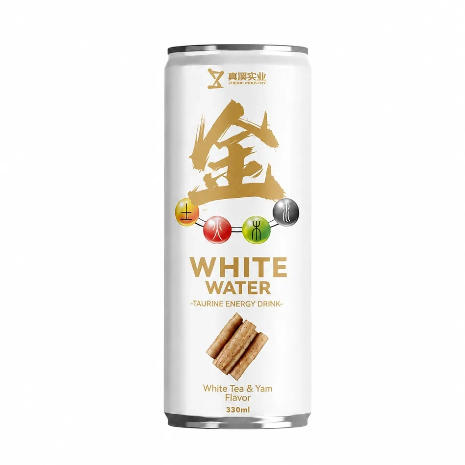 330ml Herbal Energy Drink with White Tea & Yam | Five Elements OEM Beverage