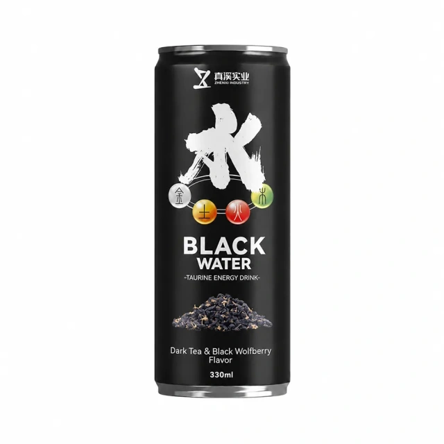 ZhenXi 330ml Dark tea & Black Wolfberry Flavor Canned Five Elements Energy Drinkark