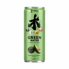 ZhenXi 330ml Green Tea Avocado Flavor Canned Five Elements Taurine Energy Drink