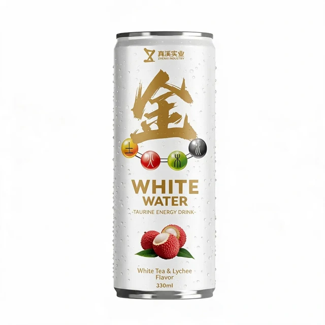 330ml Lychee Herbal Energy Drink | White Tea Functional Beverage OEM