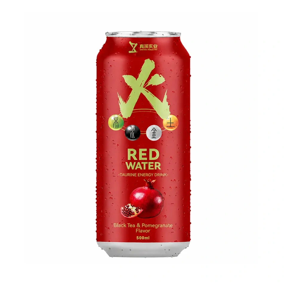 ZhenXi Black tea Pomegranate Flavor Taurine Energy Drink 500Ml