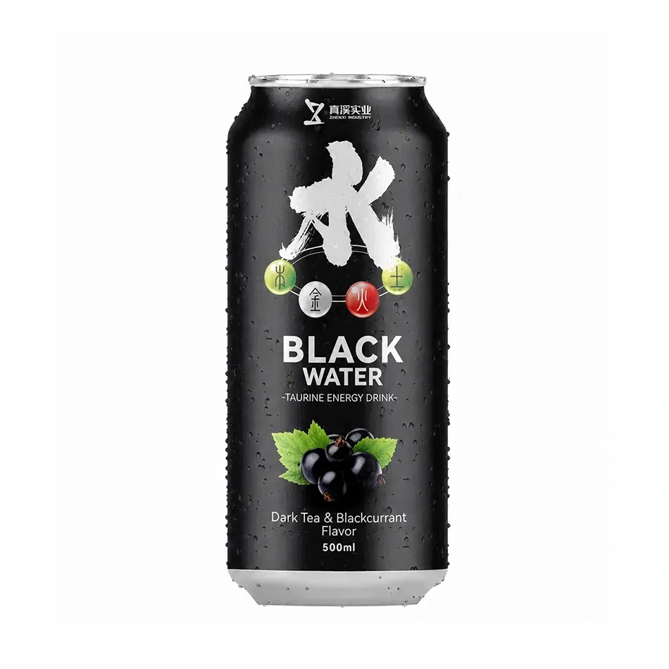 ZhenXi Dark Tea Black Currant Flavor Taurine Energy Drink 500Ml