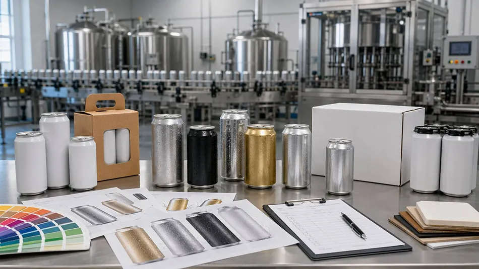 Aluminum cans and beverage packaging production process for customized drink solutions
