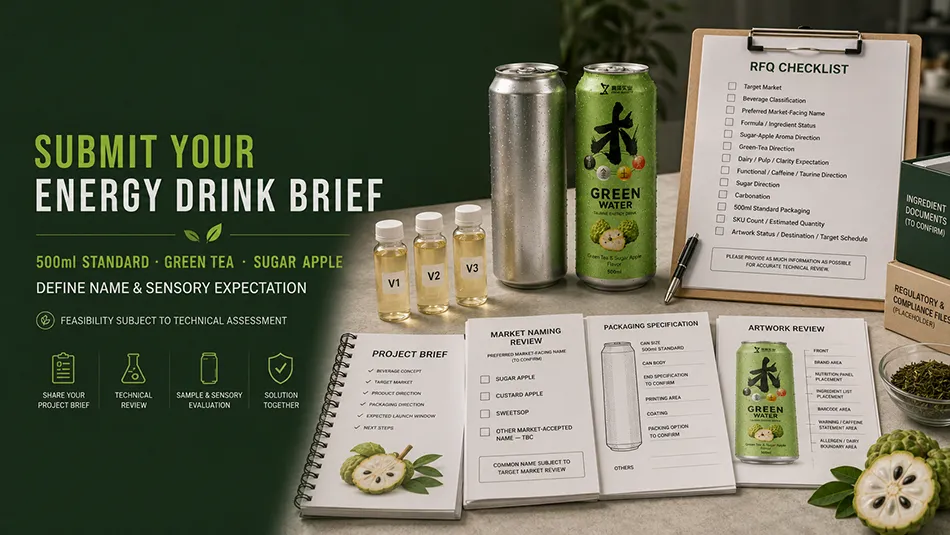 500ml Standard Green Tea Sugar Apple energy drink rfq passport cta for OEM project review