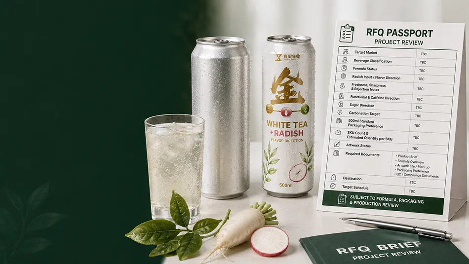 500ml Standard White Tea Radish energy drink rfq passport cta for OEM project review