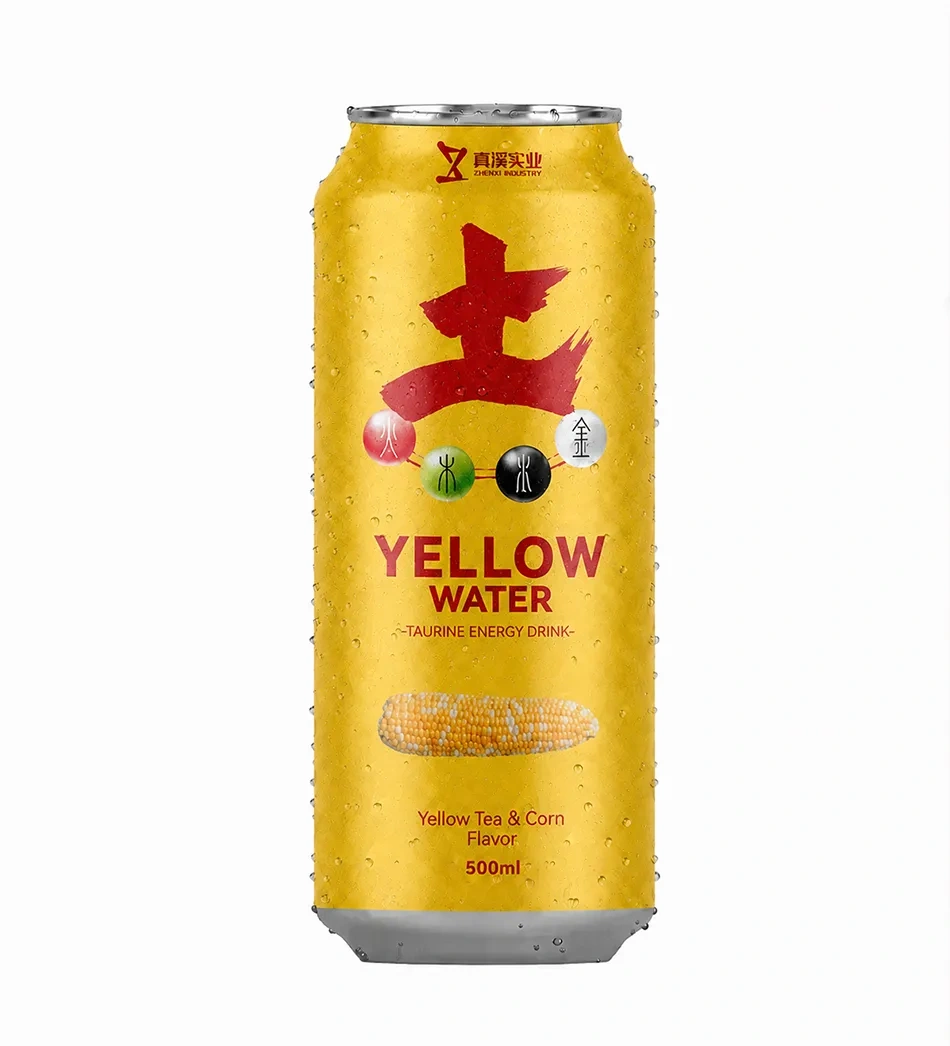 Yellow Tea Herbal Energy Drink 500ml | Corn Flavor Energy Drink OEM