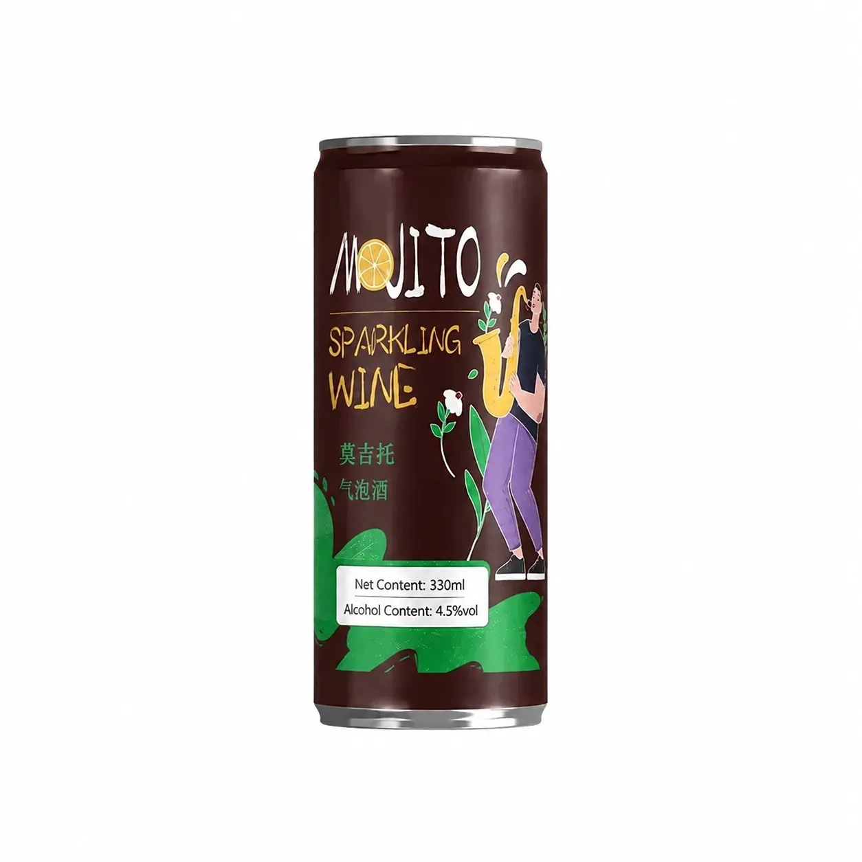 ZhenXi 330ML Mojito Flavor Sparkling Wine-Hard Seltzer