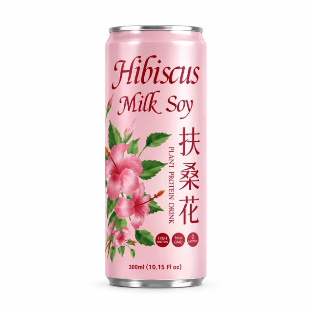 330ML ZhenXi Natural Hibiscus Flavor Soy Milk Drink