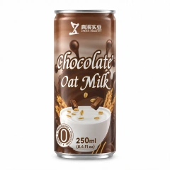 250ml Canned Oat Milk Chocolate Flavor | Custom Oat Milk OEM Manufacturer