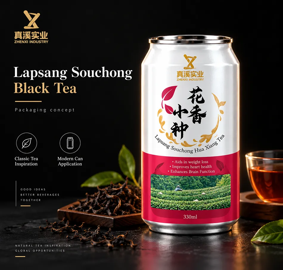 Packaging concept for Lapsang Souchong Black Tea in a 330ml Standard aluminum can