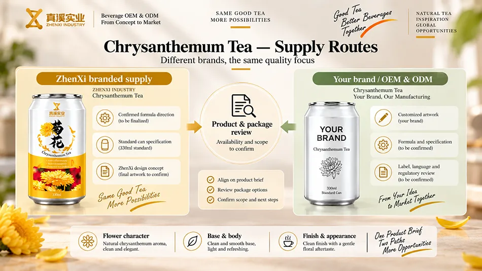 ZhenXi branded supply and private-label project routes for Chrysanthemum Tea
