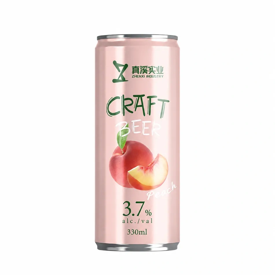 330ml ZhenXi Craft Beer Peach Flavor | Sleek Can