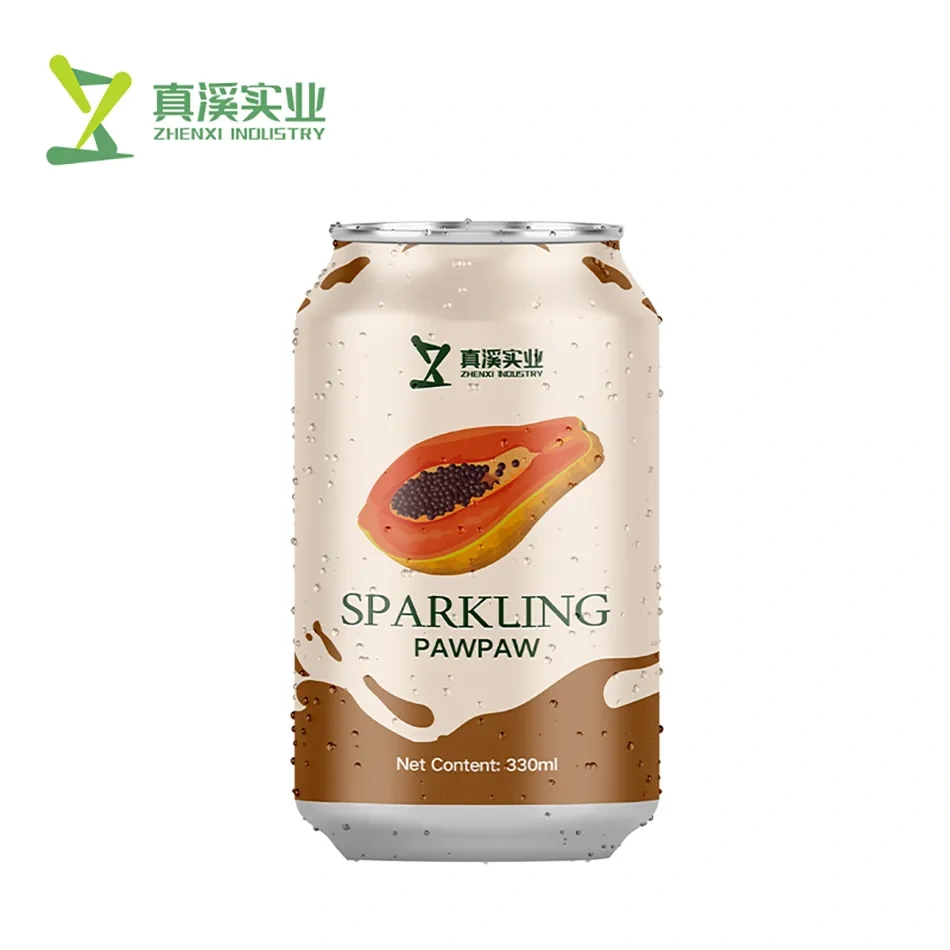 330ml ZhenXi Sparkling Water  Papaya Flavor Private Label