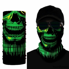 Green beard skull neck gaiters Face Cover Summer for Dust Protection Balaclava for Cycling, Mountain climbing,yourdyesub.com,Green beard skull neck gaiters Face Cover Summer for Dust Protection Balaclava for Cycling, Mountain climbing