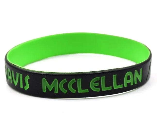 embossed silicone wristbands