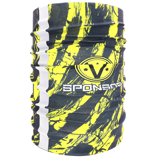 100% Polyester With Reflective Stripe Bandana For Running, Hunting, Fishing, Hiking, Motorcycle, Biking, Skiing,yourdyesub.com