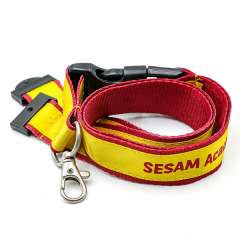 Custom 2 Layers Woven Lanyard With Logo | personalized woven lanyards,yourdyesub.com,Custom 2 Layers Woven Lanyard With Logo | personalized woven lanyards