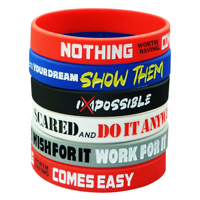 Dual-Layer Screen Printed Silicone Wristbands,yourdyesub.com,Dual-Layer Screen Printed Silicone Wristbands