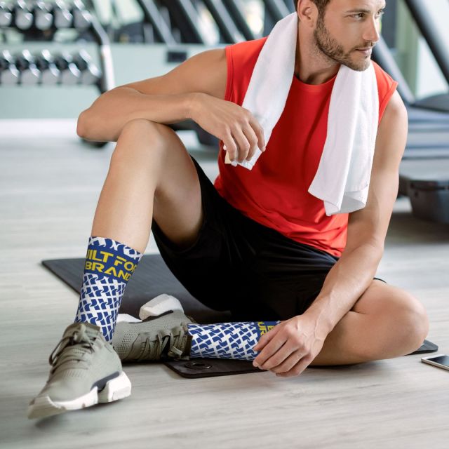 Athletic Crew Socks (3D Print),yourdyesub.com,Athletic Crew Socks (3D Print)