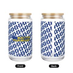 16 oz Glass Tumbler with Bamboo Lid & Straw (Crystal Decal),yourdyesub.com,16 oz Glass Tumbler with Bamboo Lid & Straw (Crystal Decal)
