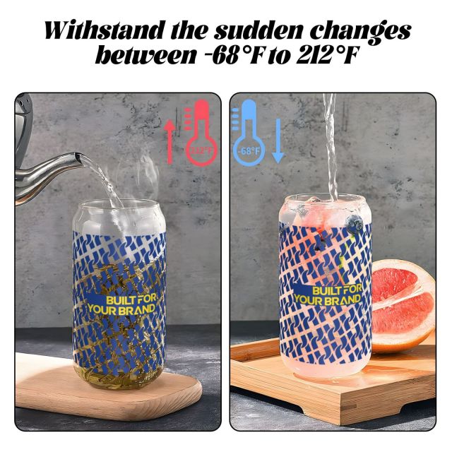 16 oz Glass Tumbler with Bamboo Lid & Straw (Crystal Decal),yourdyesub.com,16 oz Glass Tumbler with Bamboo Lid & Straw (Crystal Decal)