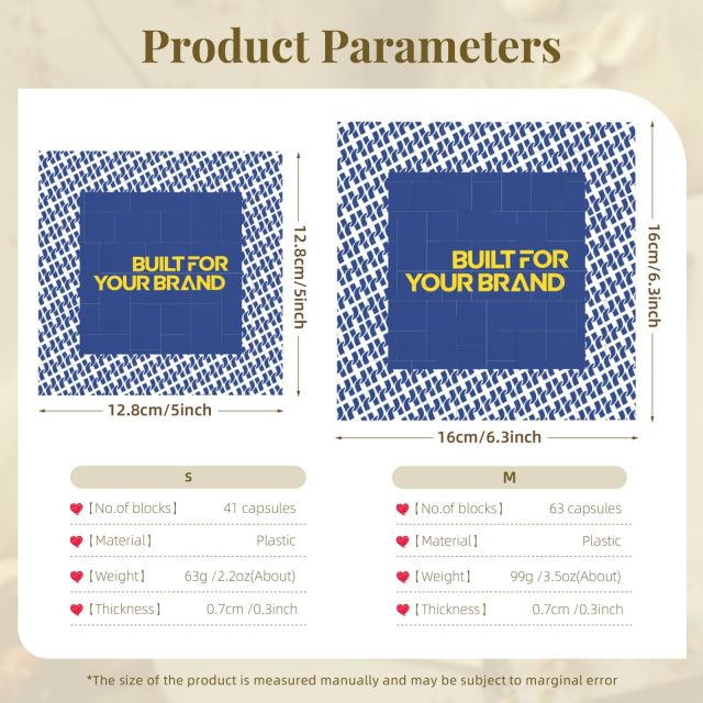 Square Building-Block Photo Frame (S/M),yourdyesub.com,Square Building-Block Photo Frame (S/M)