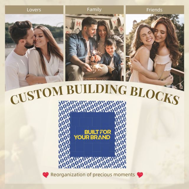 Square Building-Block Photo Frame (S/M),yourdyesub.com,Square Building-Block Photo Frame (S/M)