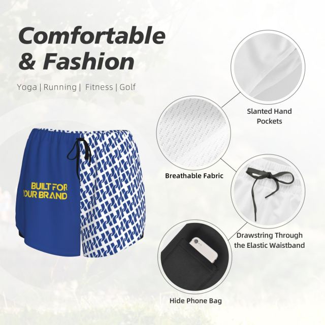 Women’s 2-in-1 Running Shorts,yourdyesub.com,Women’s 2-in-1 Running Shorts