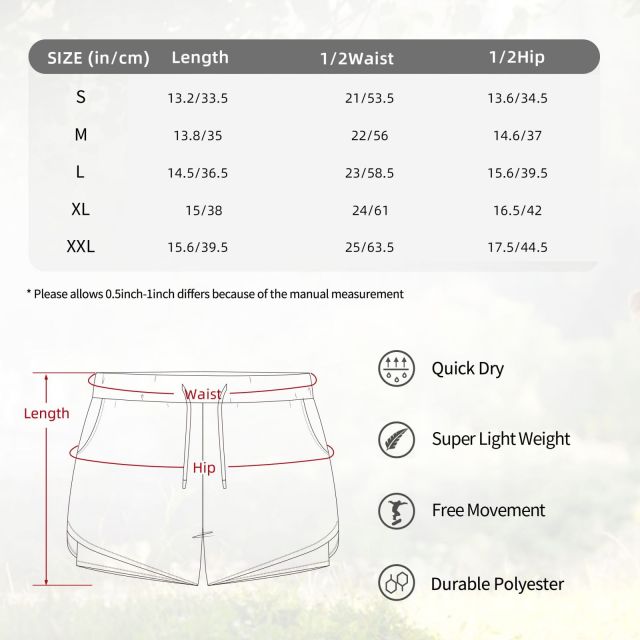 Women’s 2-in-1 Running Shorts,yourdyesub.com,Women’s 2-in-1 Running Shorts