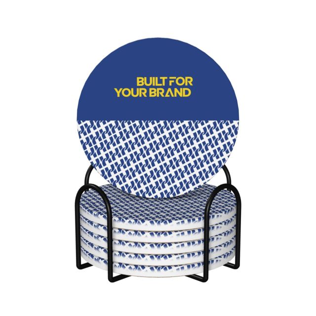 Ceramic Coaster Set (with Cork Backing),yourdyesub.com,Ceramic Coaster Set (with Cork Backing)