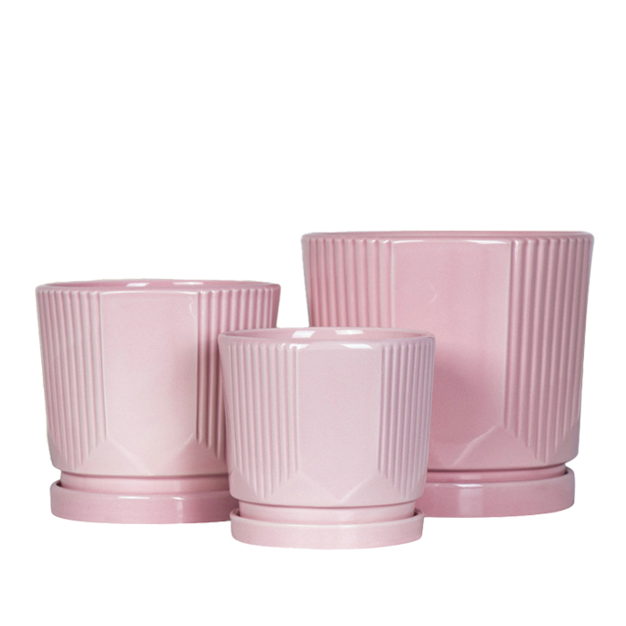 3PCS set ceramic planter pots
