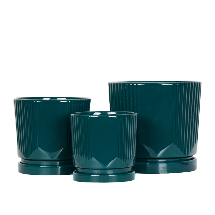 3PCS set ceramic planter pots