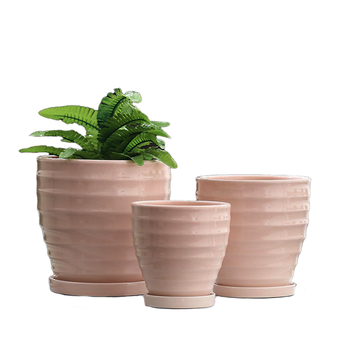 3PCS set ceramic planter pots