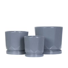 3PCS set ceramic planter pots