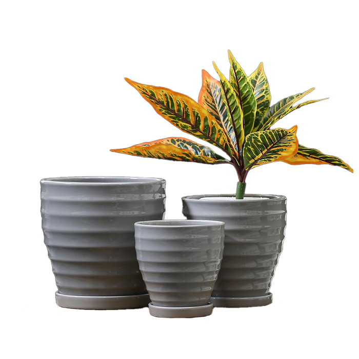 3PCS set ceramic planter pots
