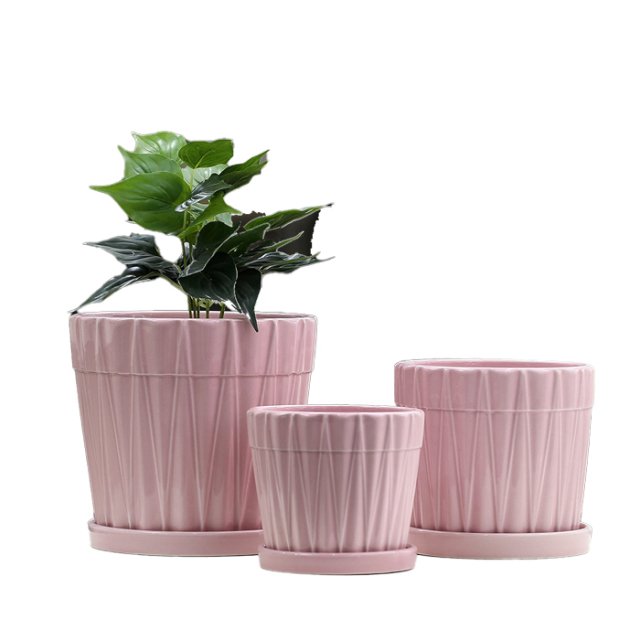 3PCS set ceramic planter pots