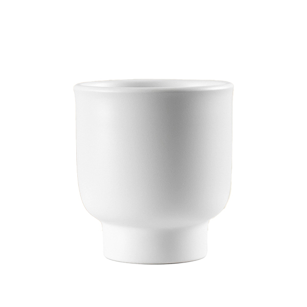 Ceramic plant pot with matte glaze