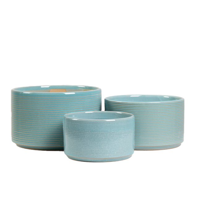 3PCS set ceramic planter pots