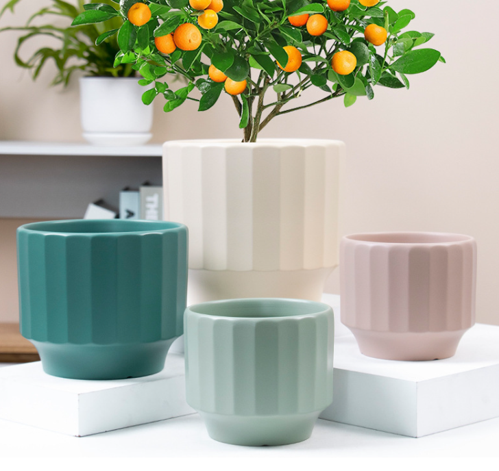 3PCS set ceramic planter pots