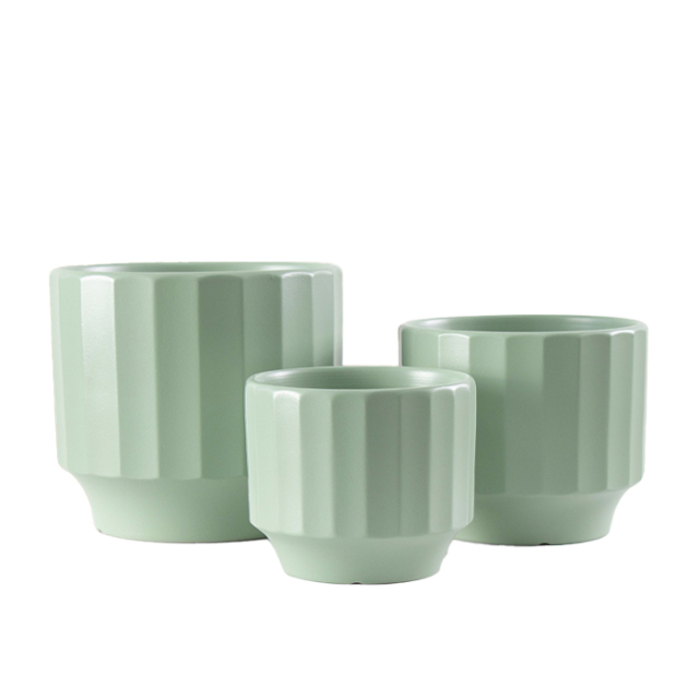 3PCS set ceramic planter pots