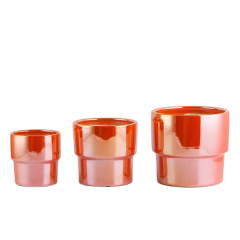 3PCS set Pearlised glaze ceramic pots