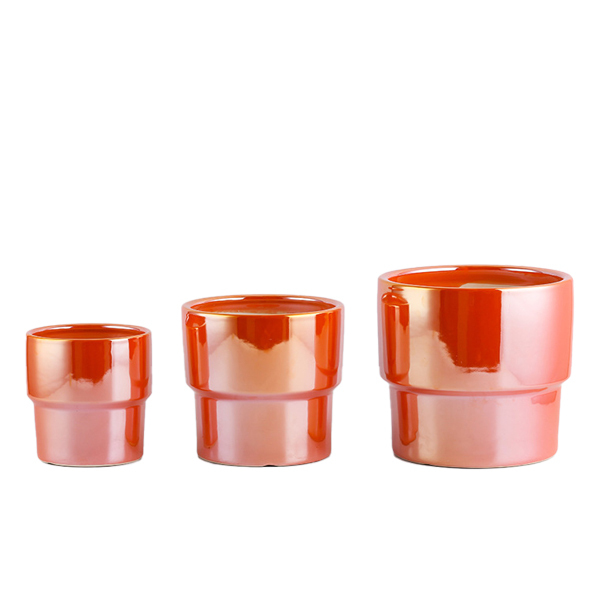 3PCS set Pearlised glaze ceramic pots
