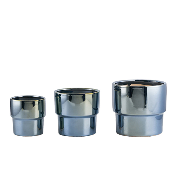 3PCS set Pearlised glaze ceramic pots