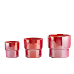 3PCS set Pearlised glaze ceramic pots