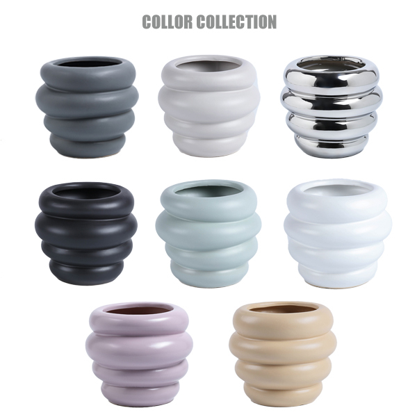Unique design ceramic planter pot